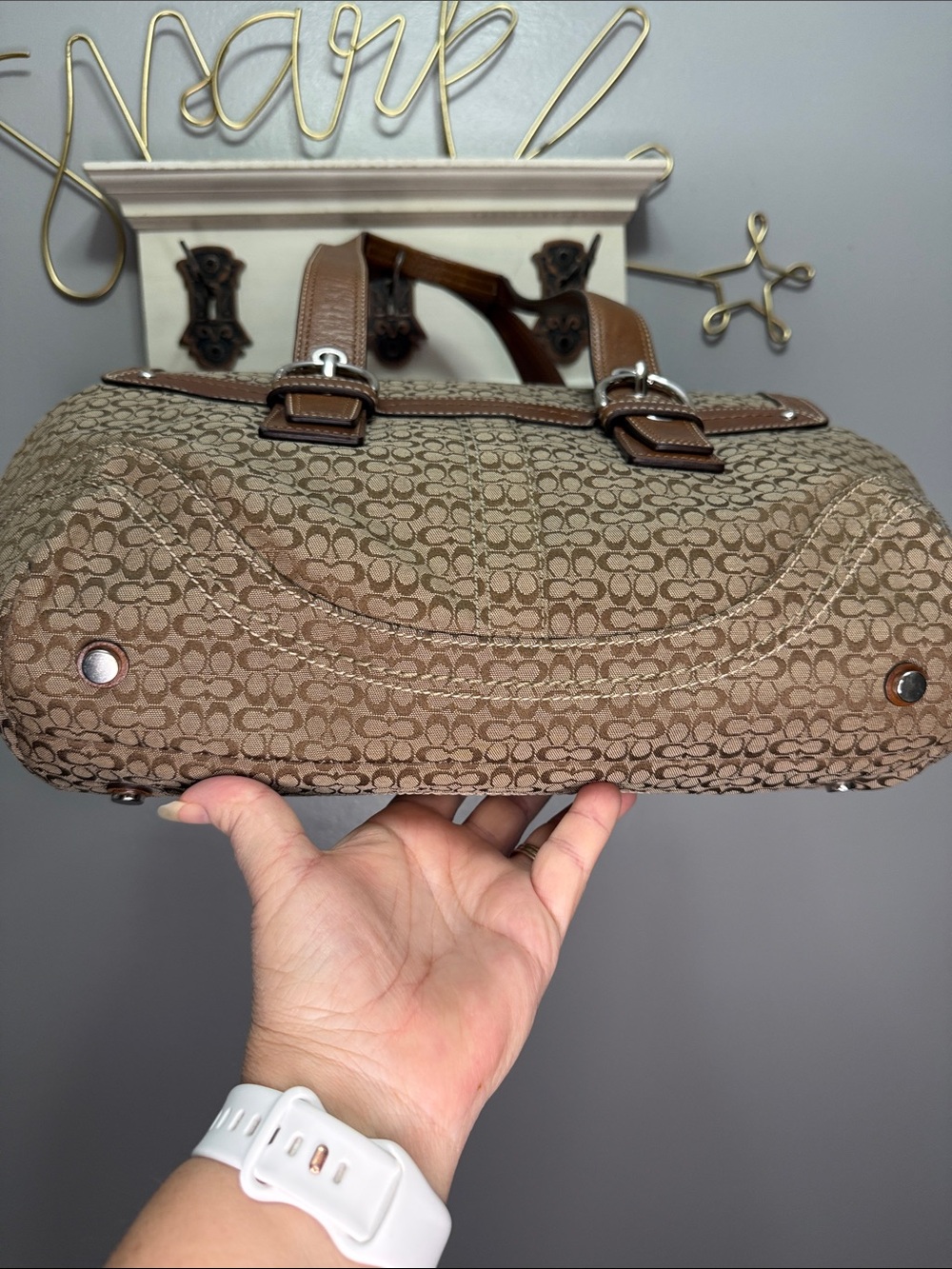 Coach Soho Signature Jacquard Flap
Satchel Shoulder Bag - Picture 3 of 8